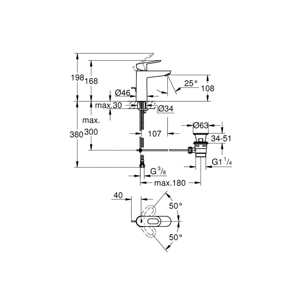 Змішувач Grohe BauLoop (23762000) - изображение 6