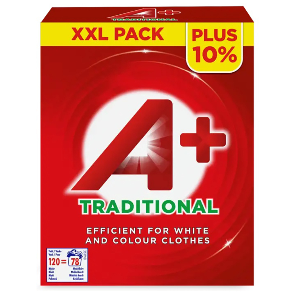 Пральний порошок A+ Traditional 5.1 кг (8435495811756) - зображення 1