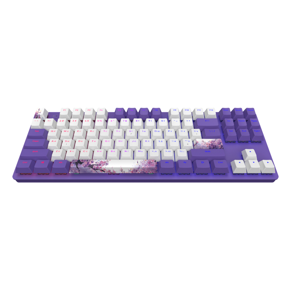 Клавіатура Dark Project One 87 Violet Horizons ABS RGB Mech G3MS Sapphire USB Violet/White (DPO87_GSH_DPUP_ANSI_UA) - зображення 2