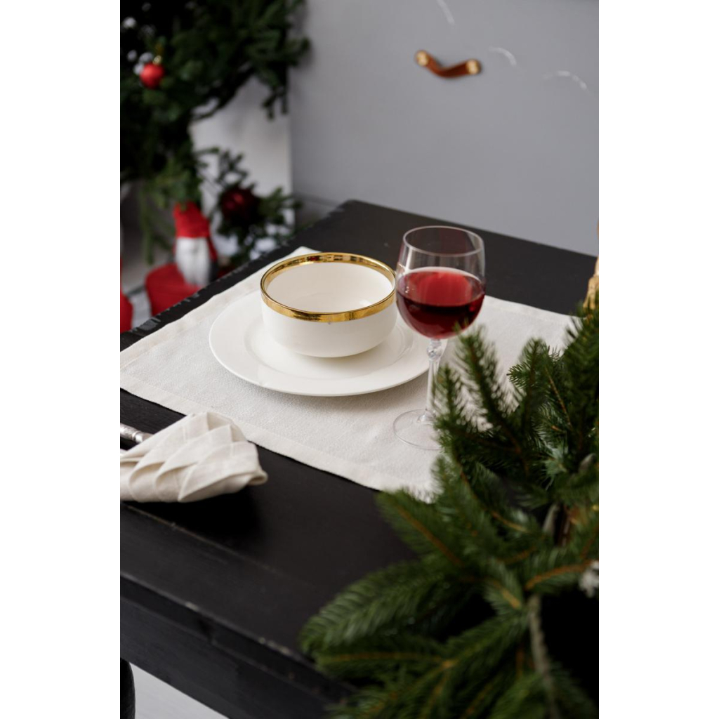 Серветка на стіл Прованс Перлина White 40х40 см (037588) - зображення 2