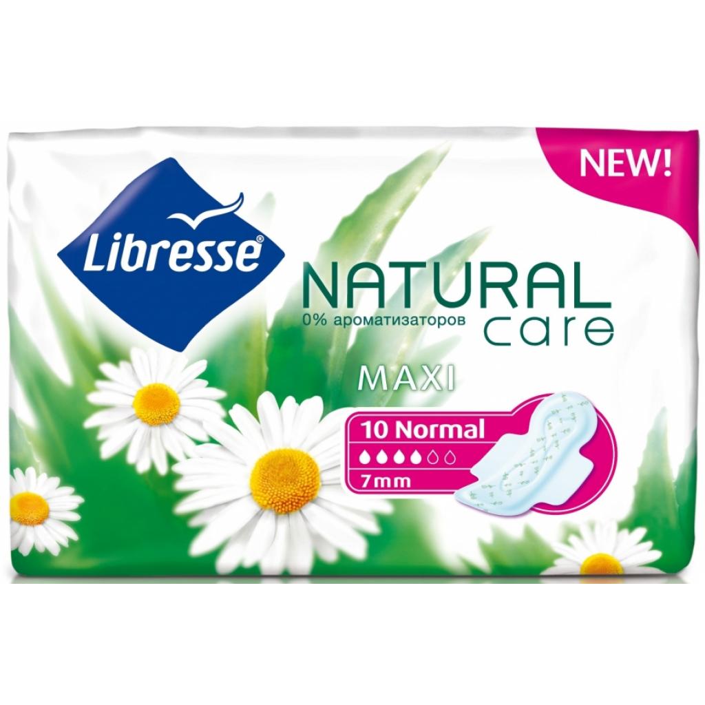 Гігієнічні прокладки Libresse Natural CareMaxi Normal 10 шт (7322540523768) - зображення 1