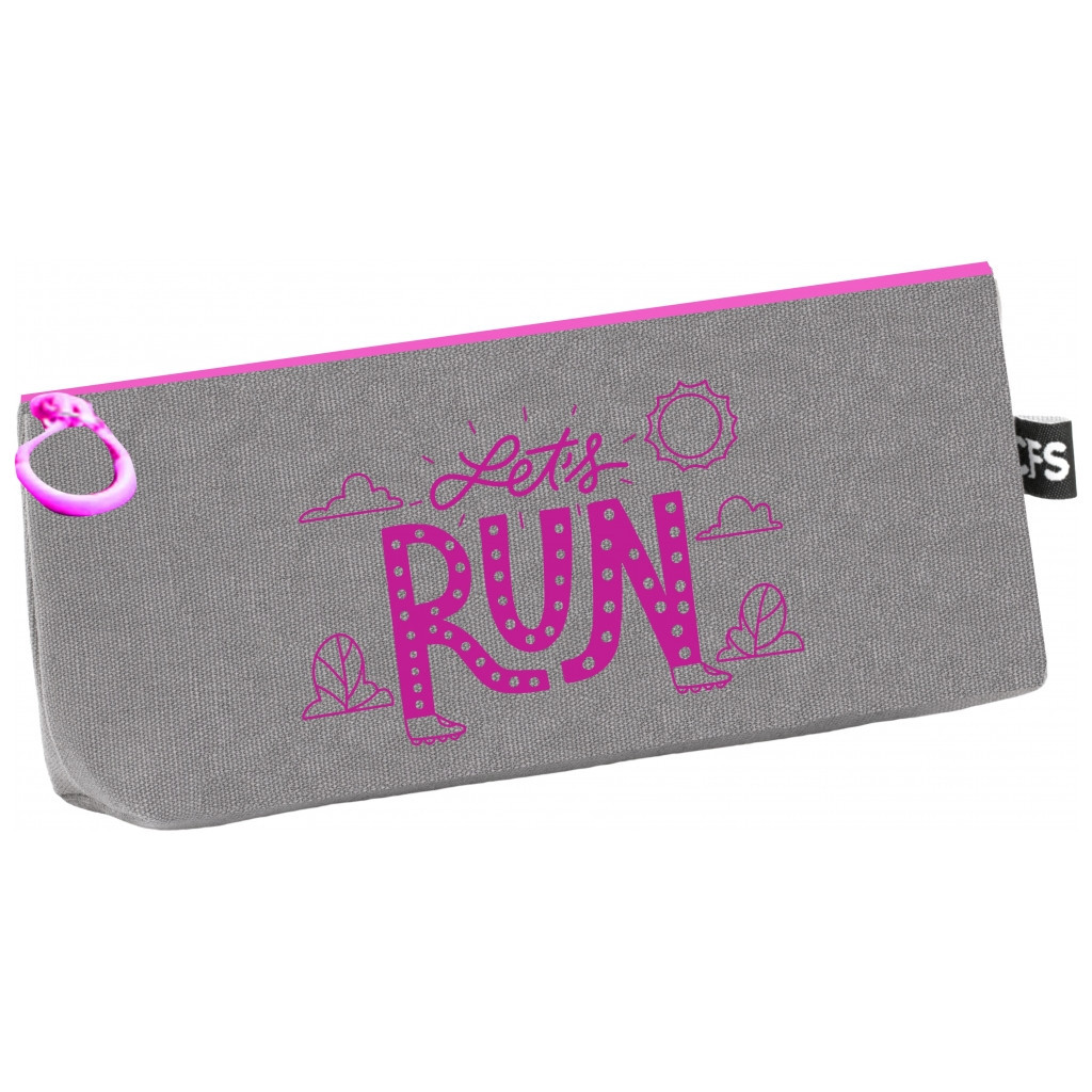 Пенал Cool For School 1 відділення Run сірий (CF85396-04) - зображення 1