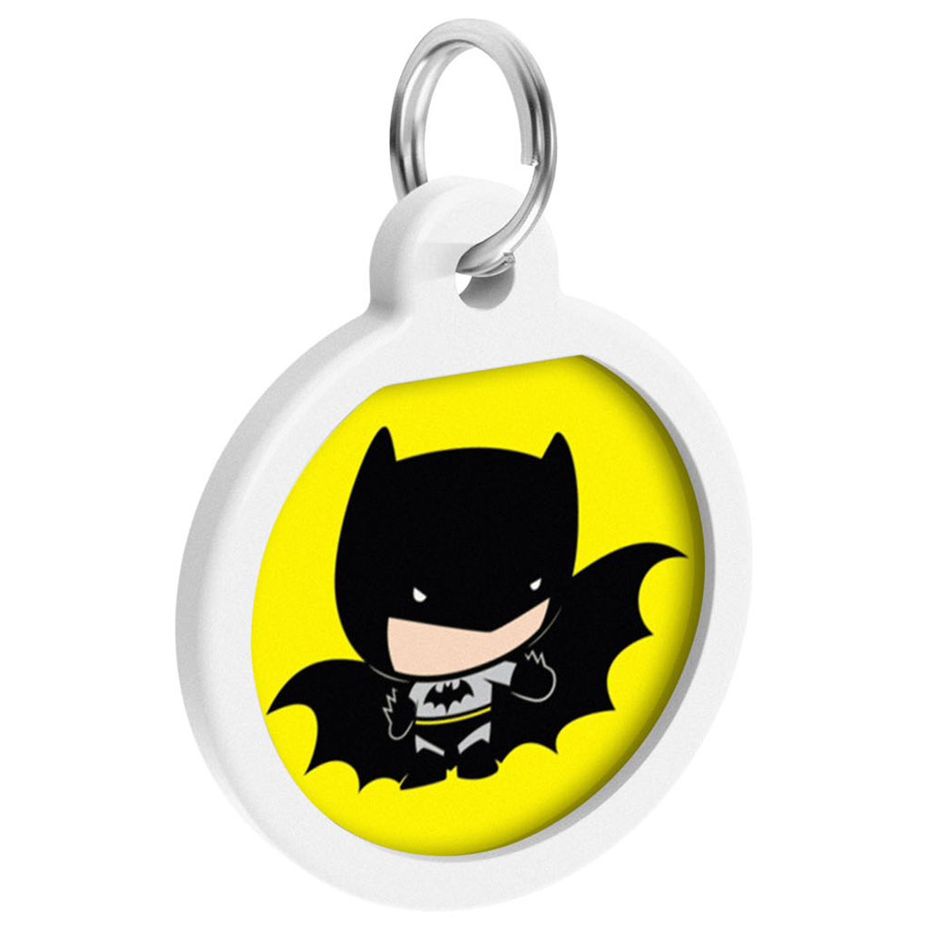 Адресник для тварин WAUDOG Smart ID з QR паспортом "Бетмен мультик", коло 25 мм (0625-1004ru-eng) - зображення 2