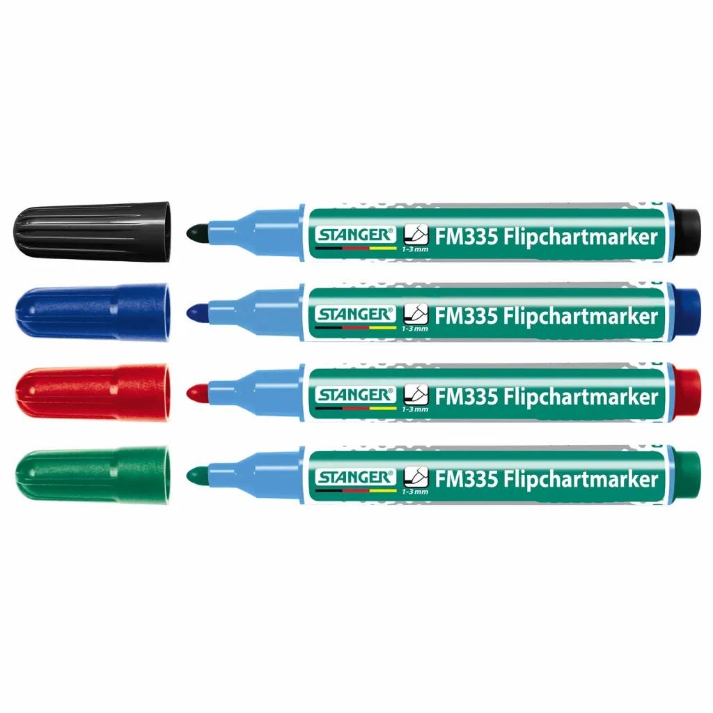 Набір маркерів Stanger набір з 4-х для фліпчартів 1-3 мм (713004) - зображення 1