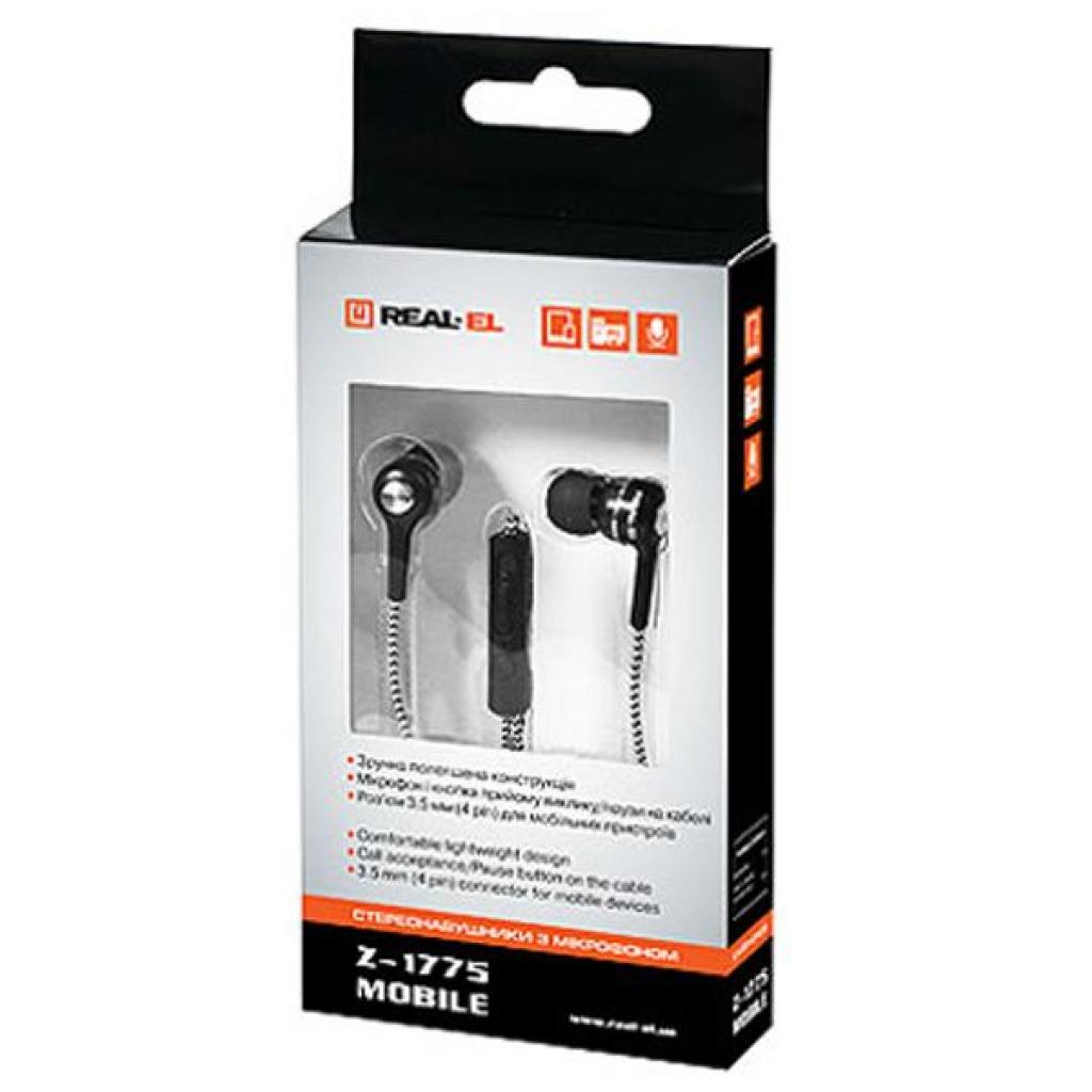 Навушники REAL-EL Z-1775 black-white - зображення 2