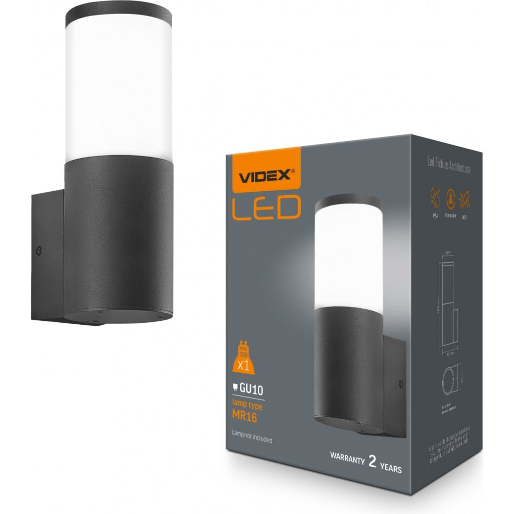 Світильник Videx архітектурний IP54 GU10 (VL-AR091B) - изображение 1