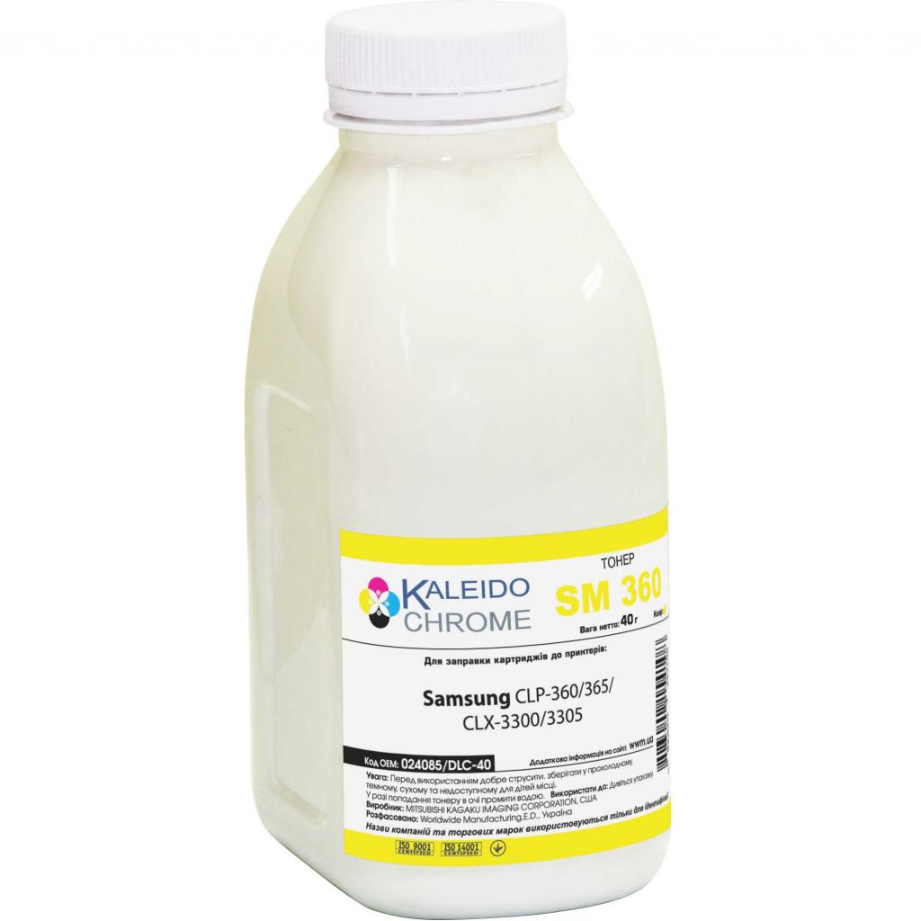 Тонер Kaleidochrome Samsung CLP-360/365/CLX-3300/3305, 40г Yellow (024085/DLC-40) - зображення 1