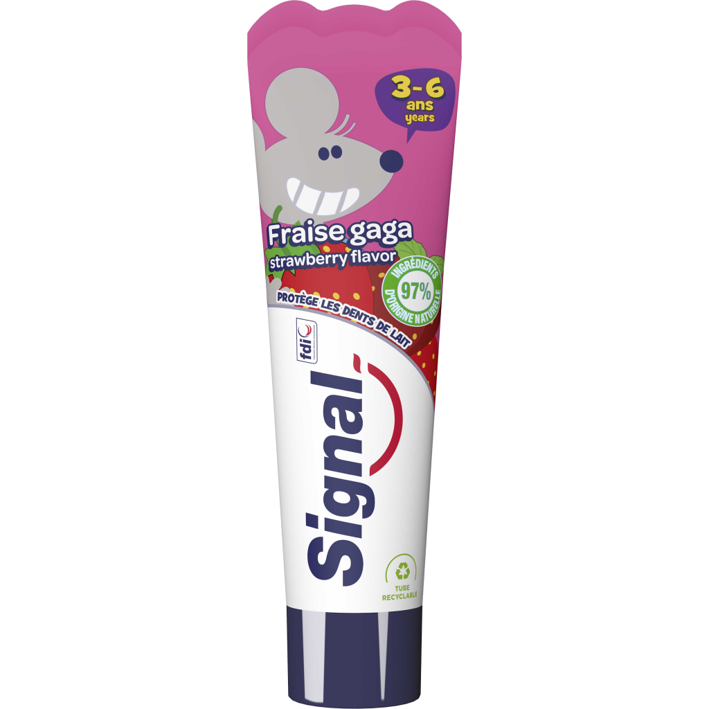 Дитяча зубна паста Signal З ароматом полуниці 50 мл (8710447428320) - зображення 1