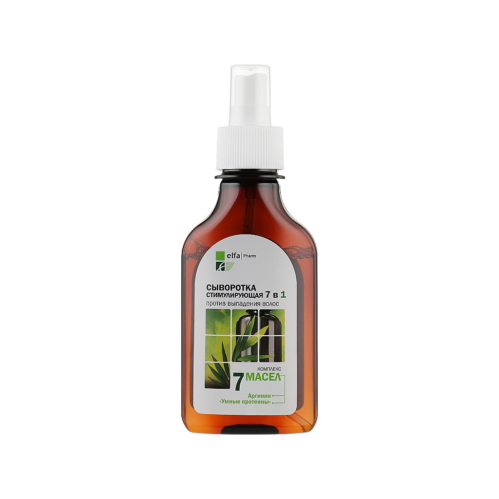 Сироватка для волосся Elfa Pharm 7 олій Стимулююча проти випадіння волосся 7 в 1 100 мл (5901845500593) - изображение 2