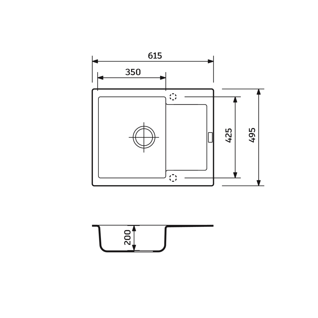 Мийка кухонна Adamant Minimal сірий + змішувач + дозатор (1824296902304) - зображення 7