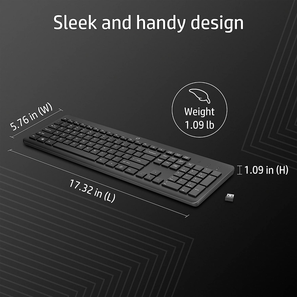 Клавіатура HP 230 Wireless UA Black (3L1E7AA) - зображення 4