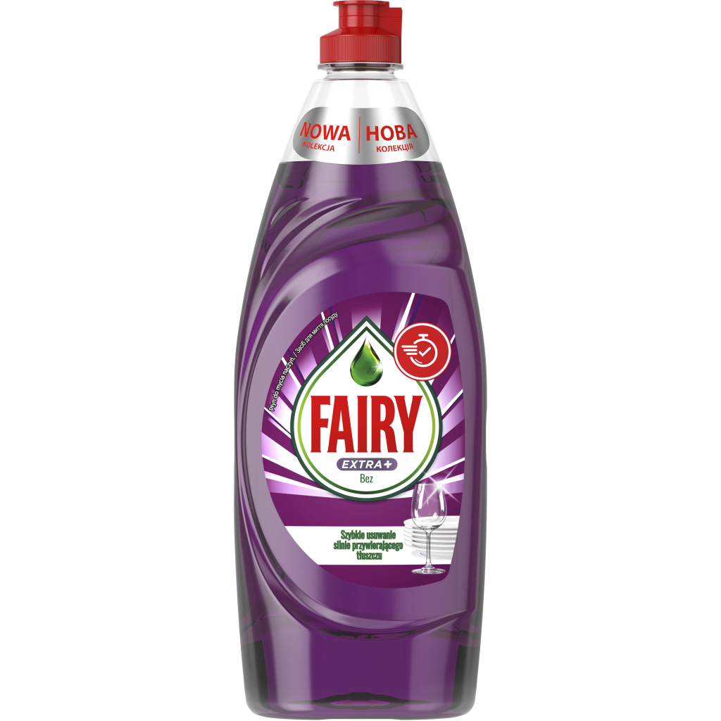 Засіб для ручного миття посуду Fairy Екстра+ Бузок 650 мл (8006540355305) - зображення 1