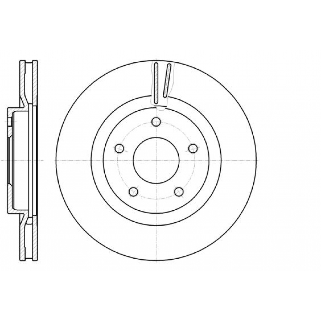 Гальмівний диск REMSA 61087.10 - зображення 1