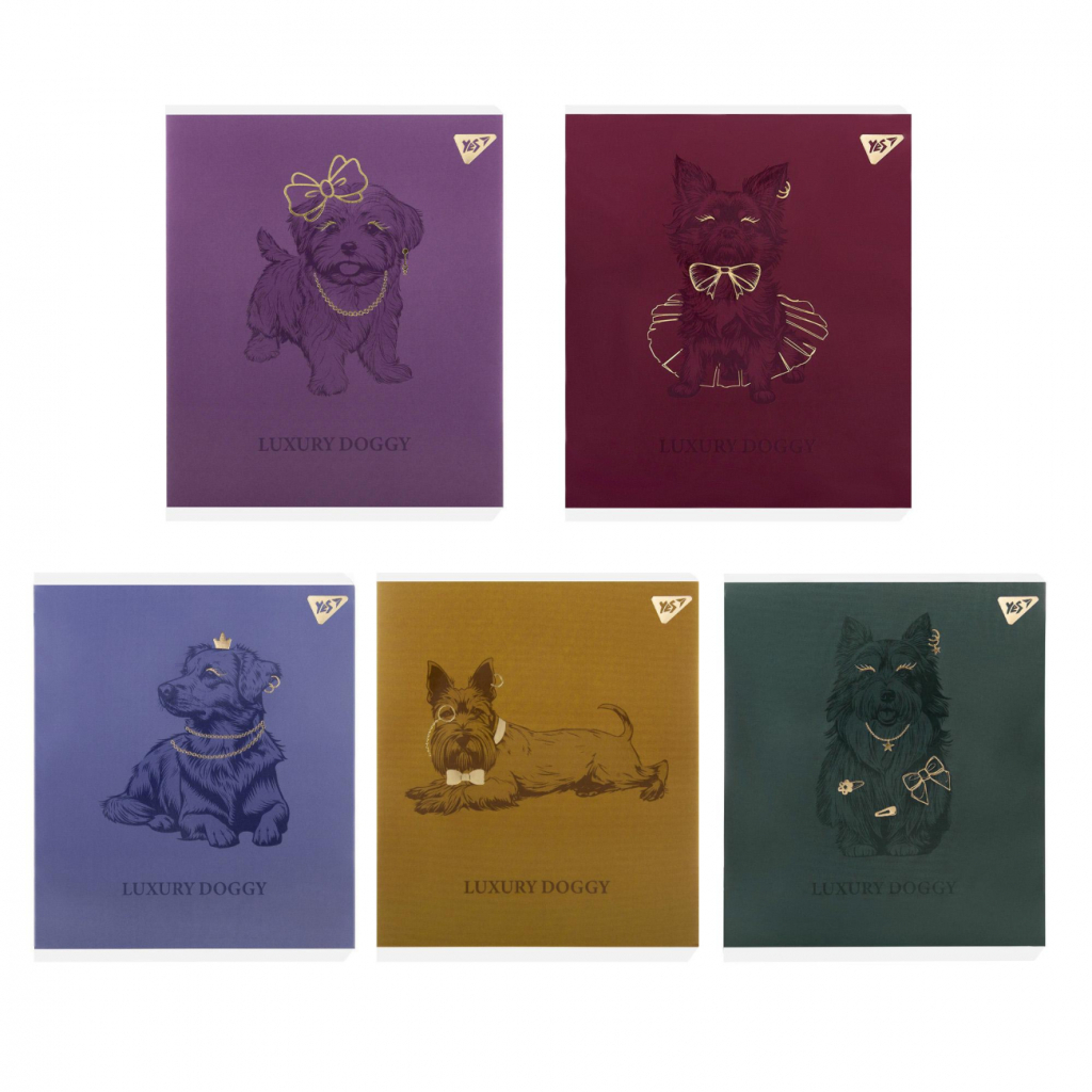 Зошит Yes Luxure doggy А5 24 аркушів клітинка (767539) - зображення 1