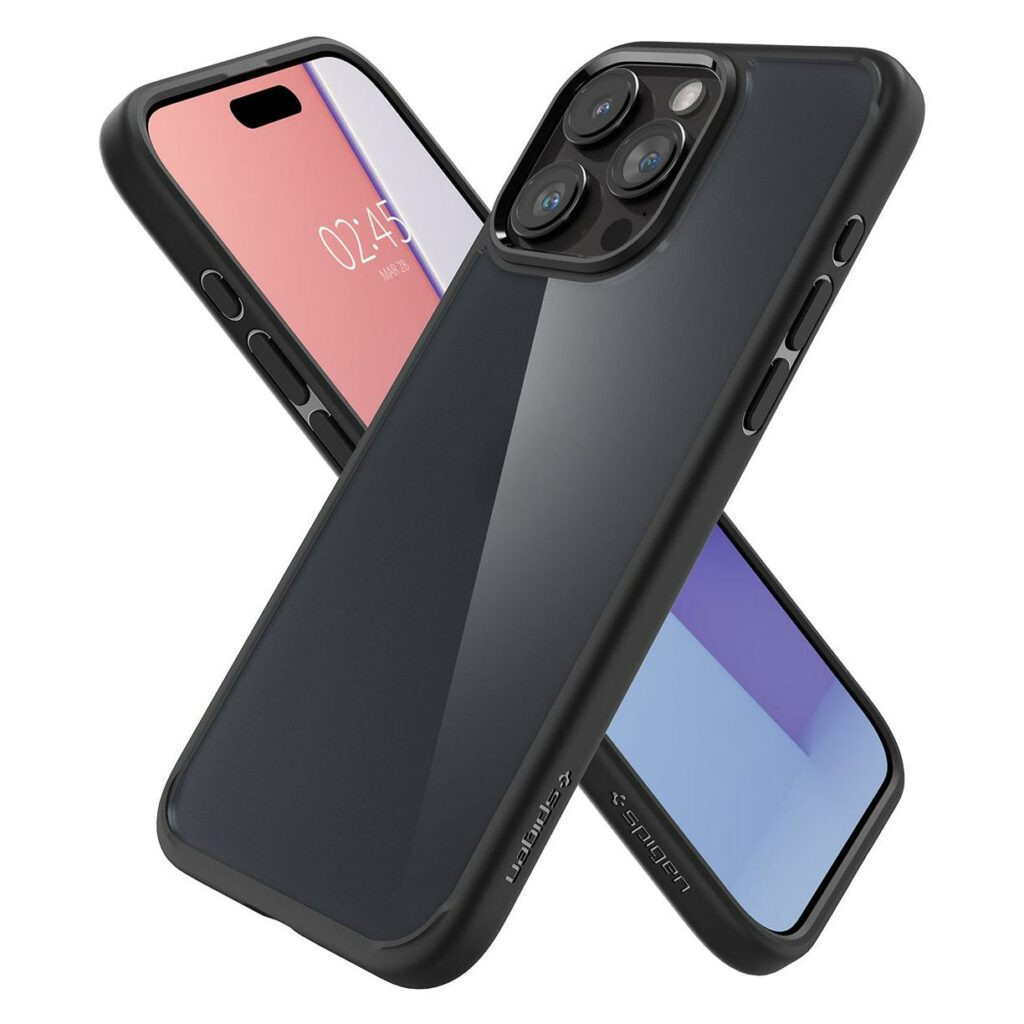 Чохол до мобільного телефона Spigen iPhone 15 Pro Max Ultra Hybrid Frost Black (ACS06568) - зображення 4