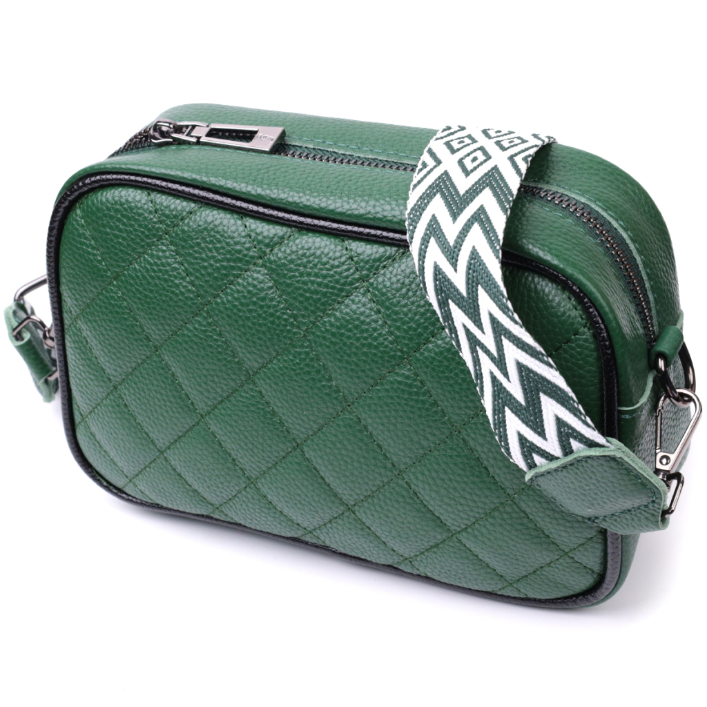 Сумка Vintage З натуральної шкіри Зелена (22384) - зображення 1