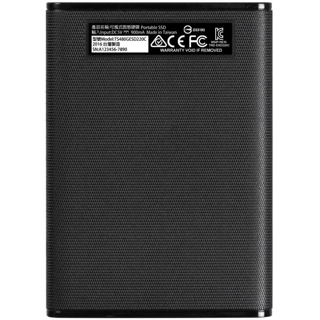 Накопичувач SSD USB 3.1 480GB Transcend (TS480GESD230C) - зображення 2