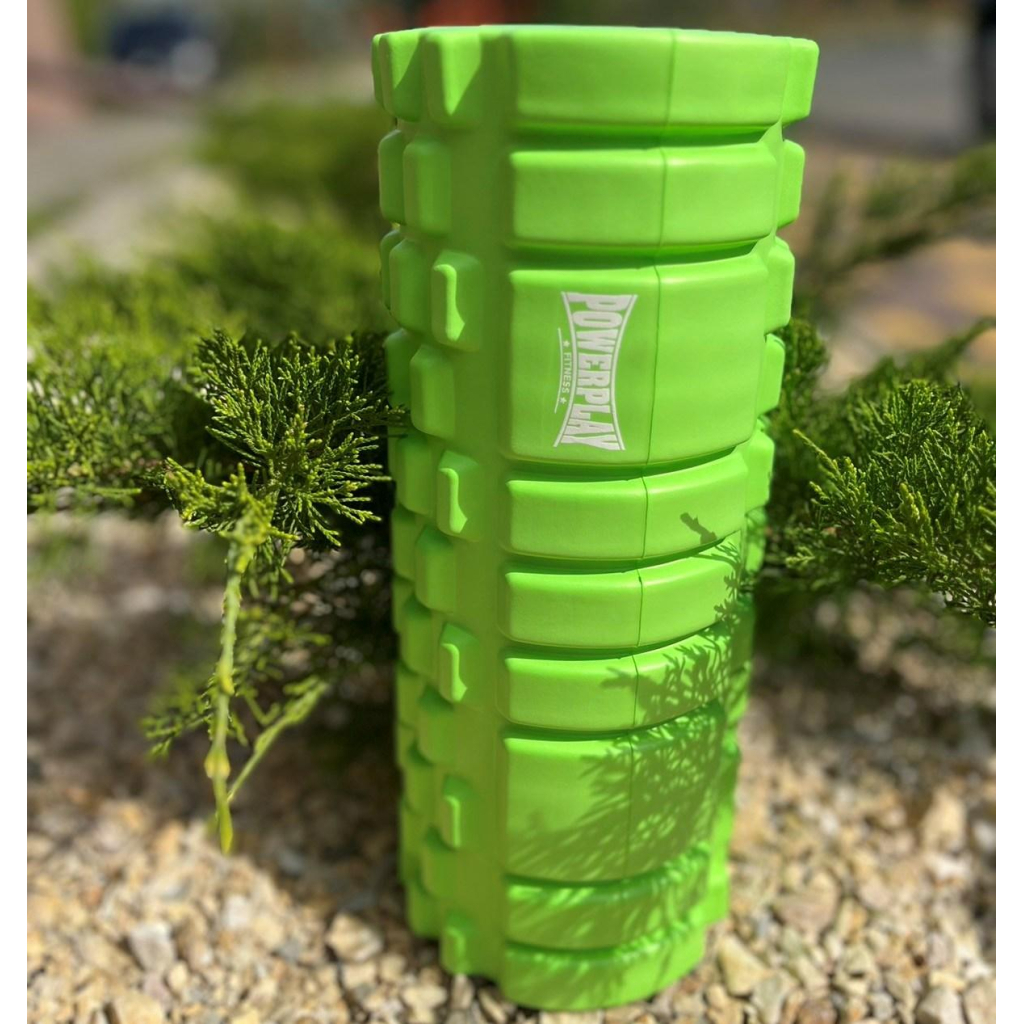 Масажний ролик PowerPlay 4025 Massage Roller 33x14см Зелений (PP_4025_Green) - зображення 7