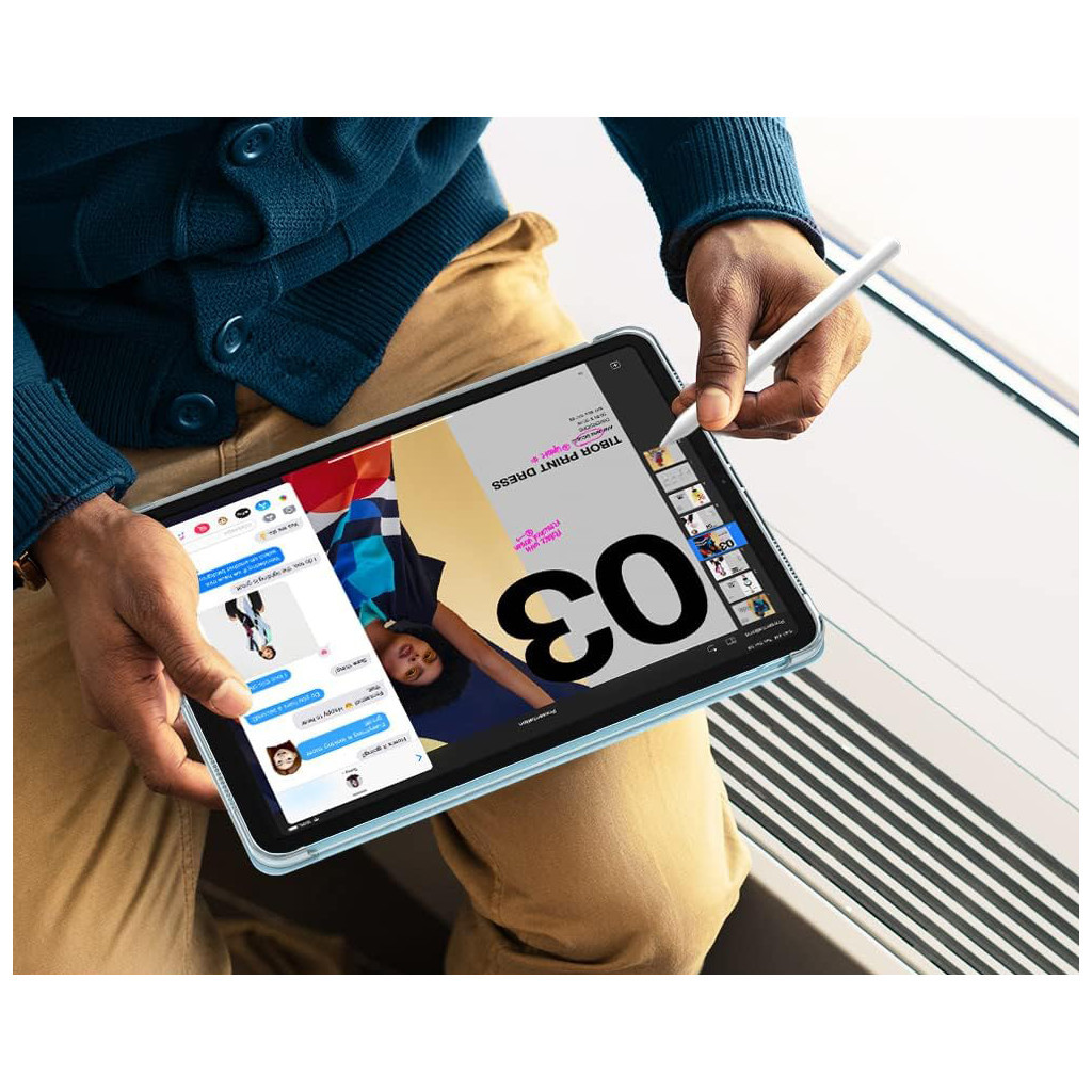 Чохол до планшета BeCover Tri Fold Hard Apple iPad Air 11" M2/M3 (2024/2025) Light Blue (711415) - зображення 7