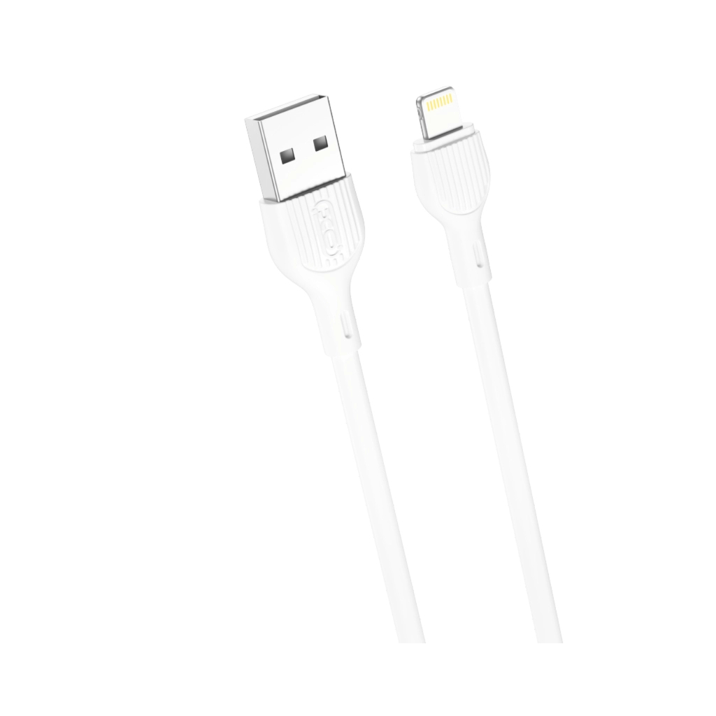 Дата кабель USB 2.0 AM to Lightning 2.0m 2.1A white XO (CB-200UL) - зображення 1
