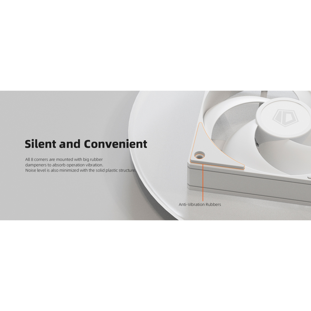 Кулер до корпусу ID-Cooling Вентилятор ID-Cooling AS-140-W Duet White (AS-140-W DUET) - зображення 11