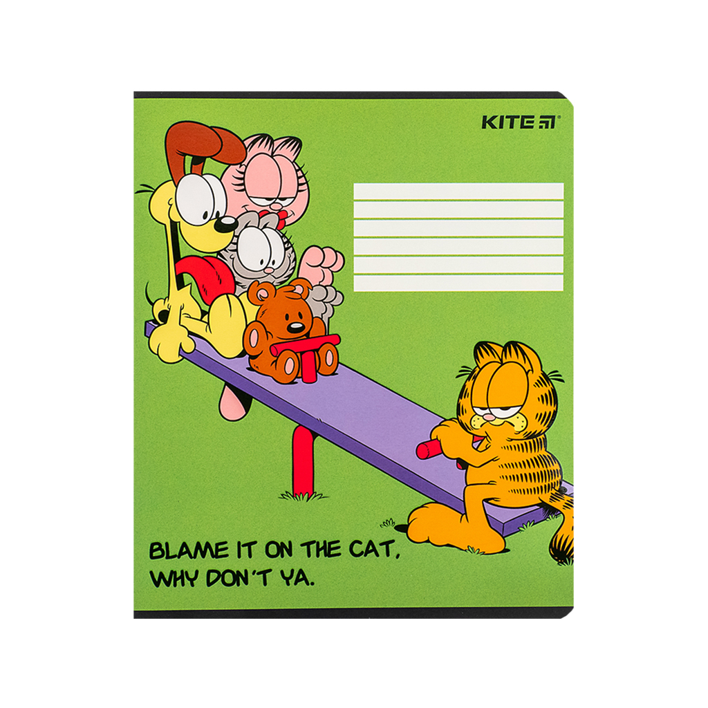 Зошит Kite Garfield, 18 аркушів, лінія (GF24-237) - зображення 8