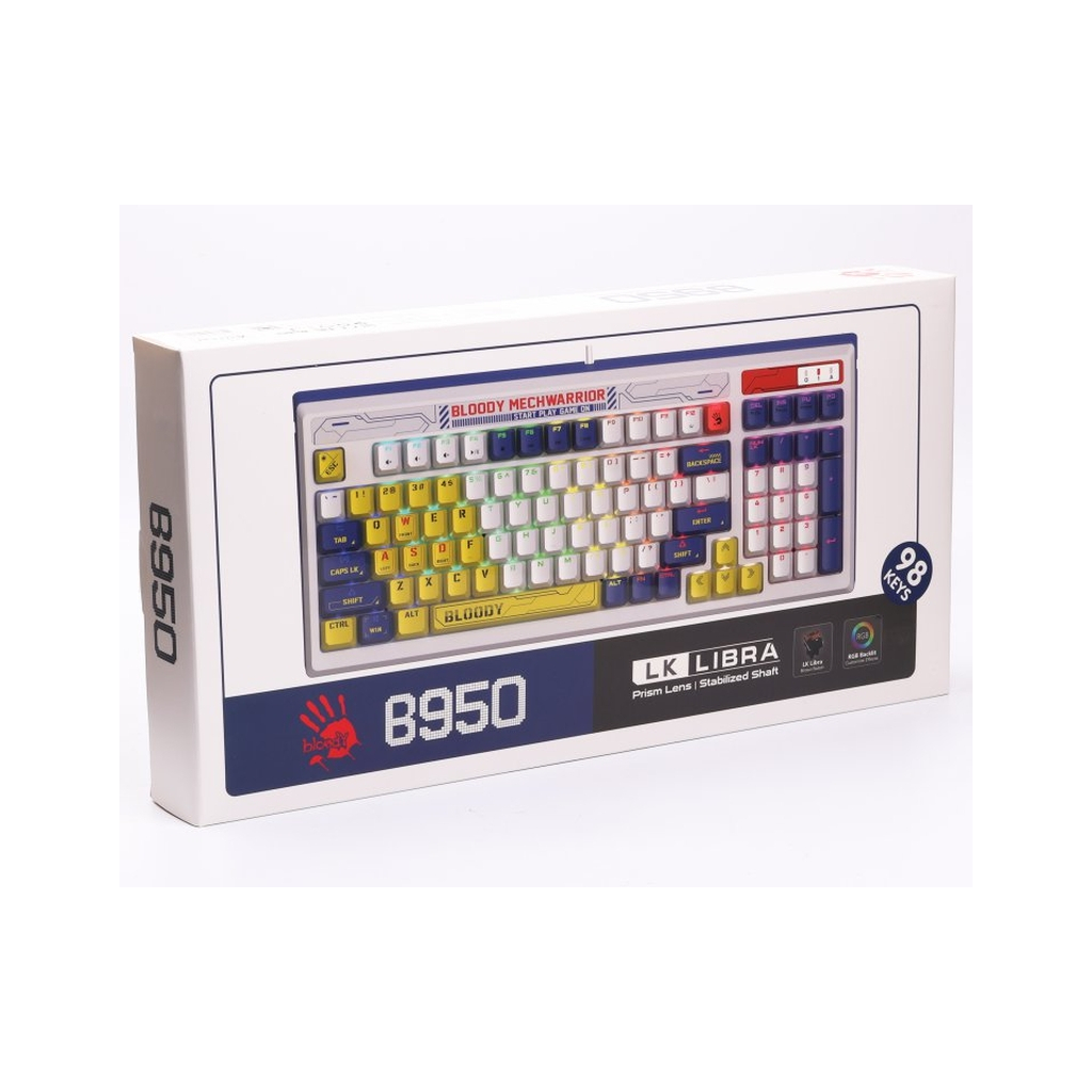 Клавіатура A4Tech Bloody B950 RGB LK Libra USB Warrior Blue (4711421995382) - зображення 12