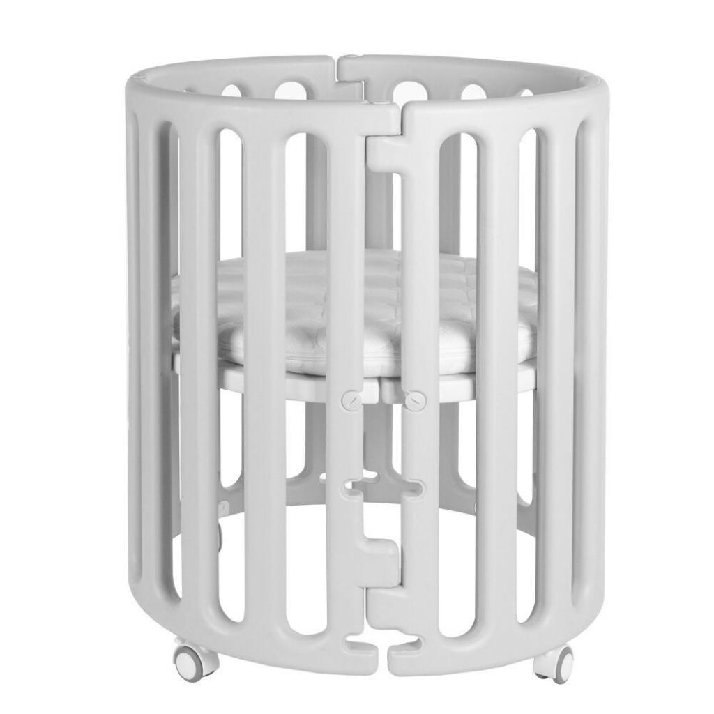 Ліжечко BabyHit Мультифункціональна 5 в 1 з круглим матрацом (73528) - зображення 1