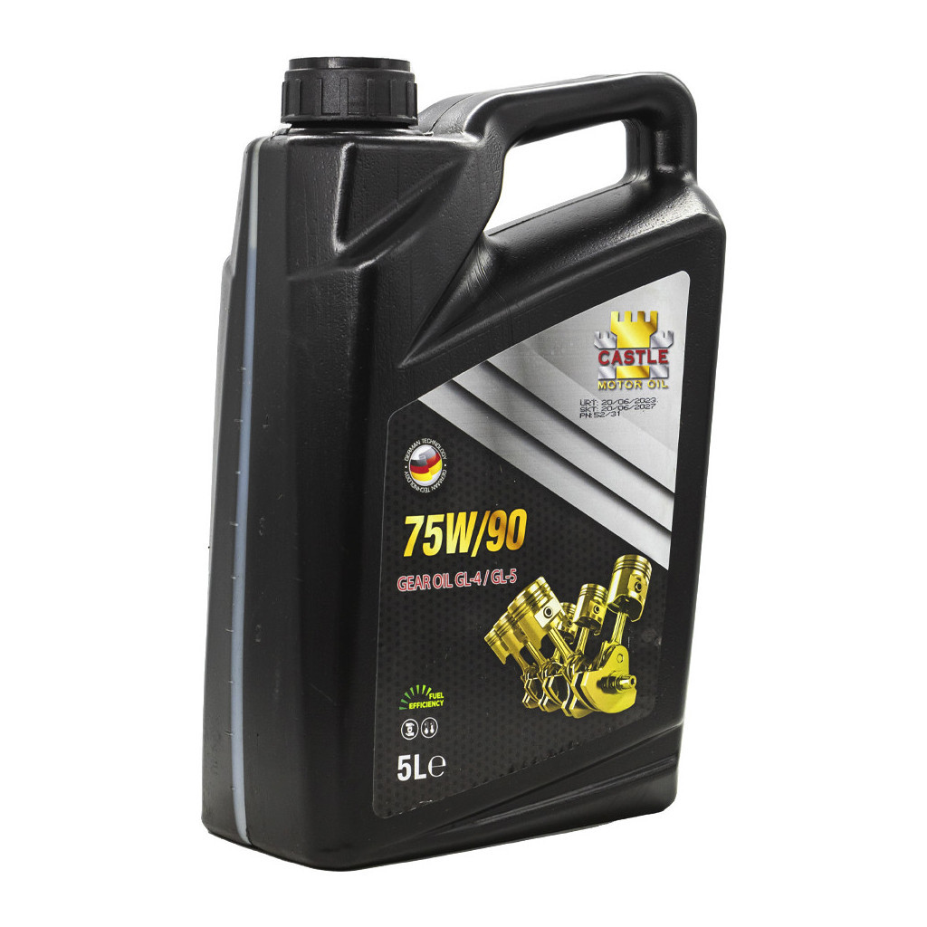 Трансмісійна олива CASTLE MOTOR OILS 75W90 5л - изображение 2