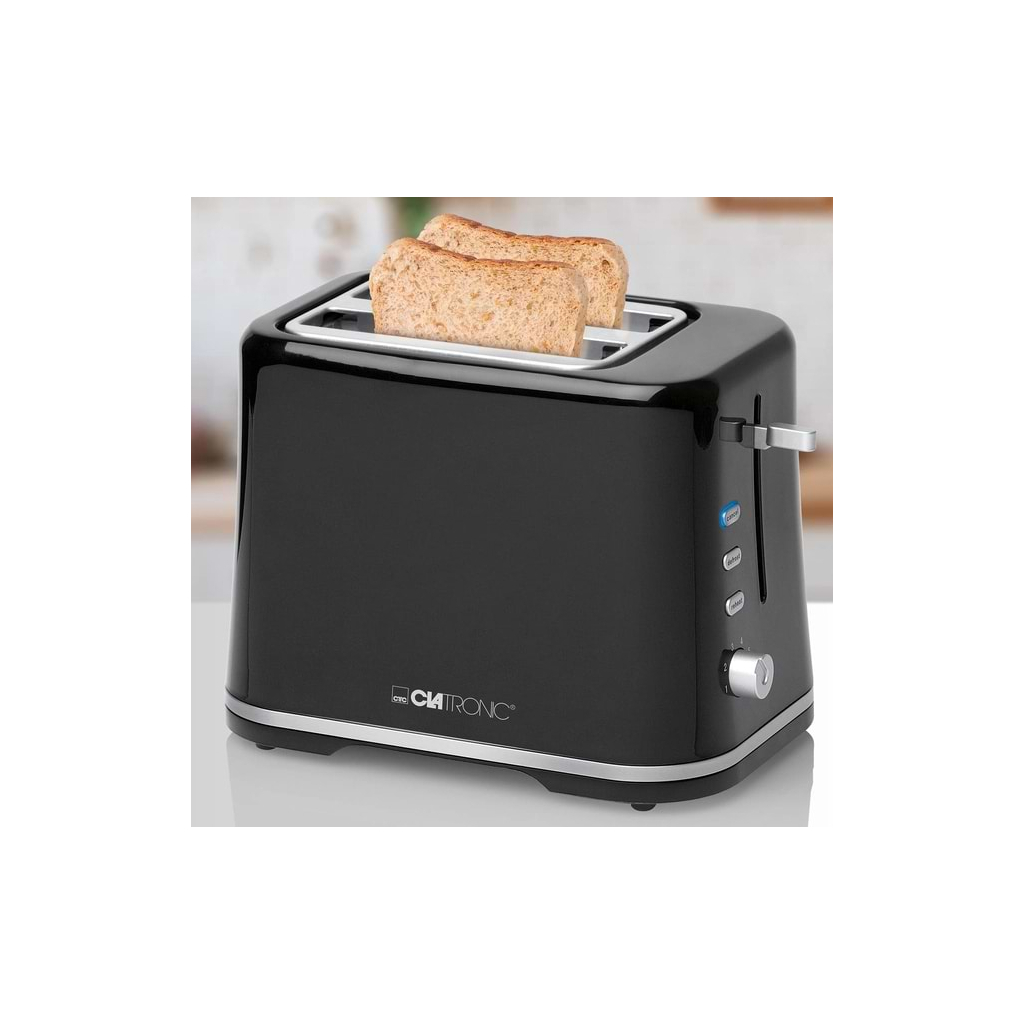 Тостер Clatronic TA 3554 black-silver - зображення 2