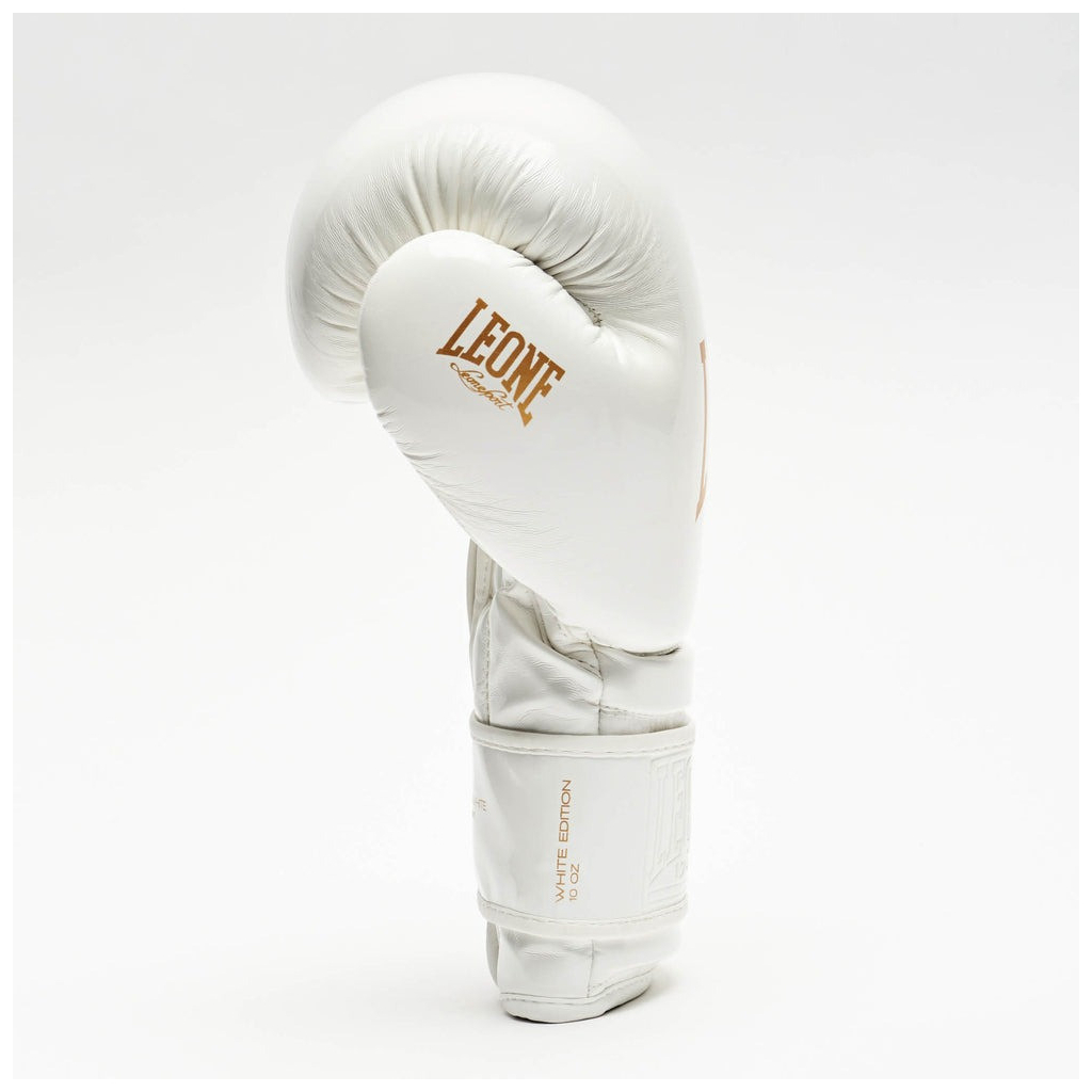 Боксерські рукавички Leone GN059W White/Gold 14 унцій (GN059W_White_14oz) - зображення 5