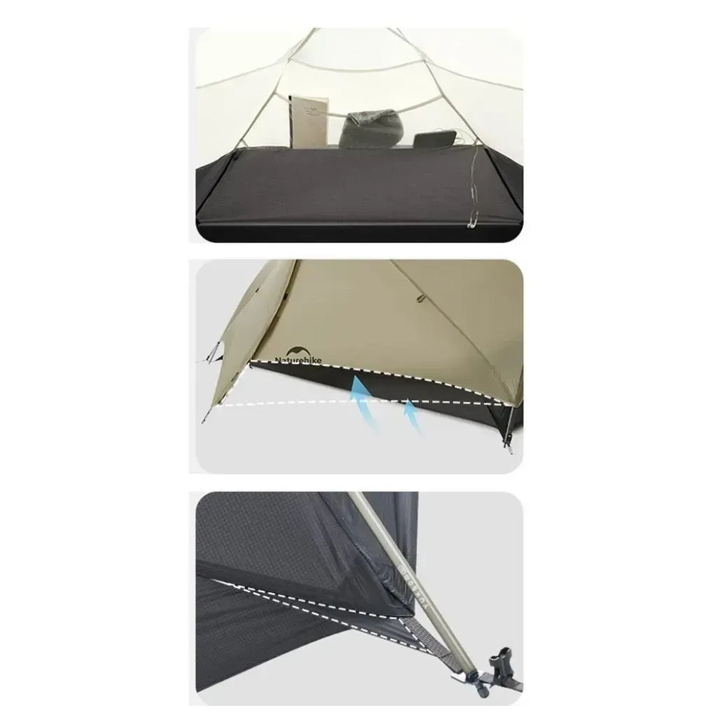 Намет Naturehike двомісний ультралегкий Mongar UL CNK2550WS016, коричневий (6927595770399) - зображення 8