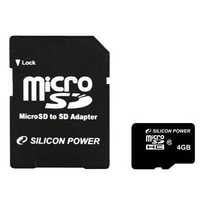 Карта пам'яті Silicon Power 4Gb microSDHC class 6 (SP004GBSTH006V10-SP) - зображення 1
