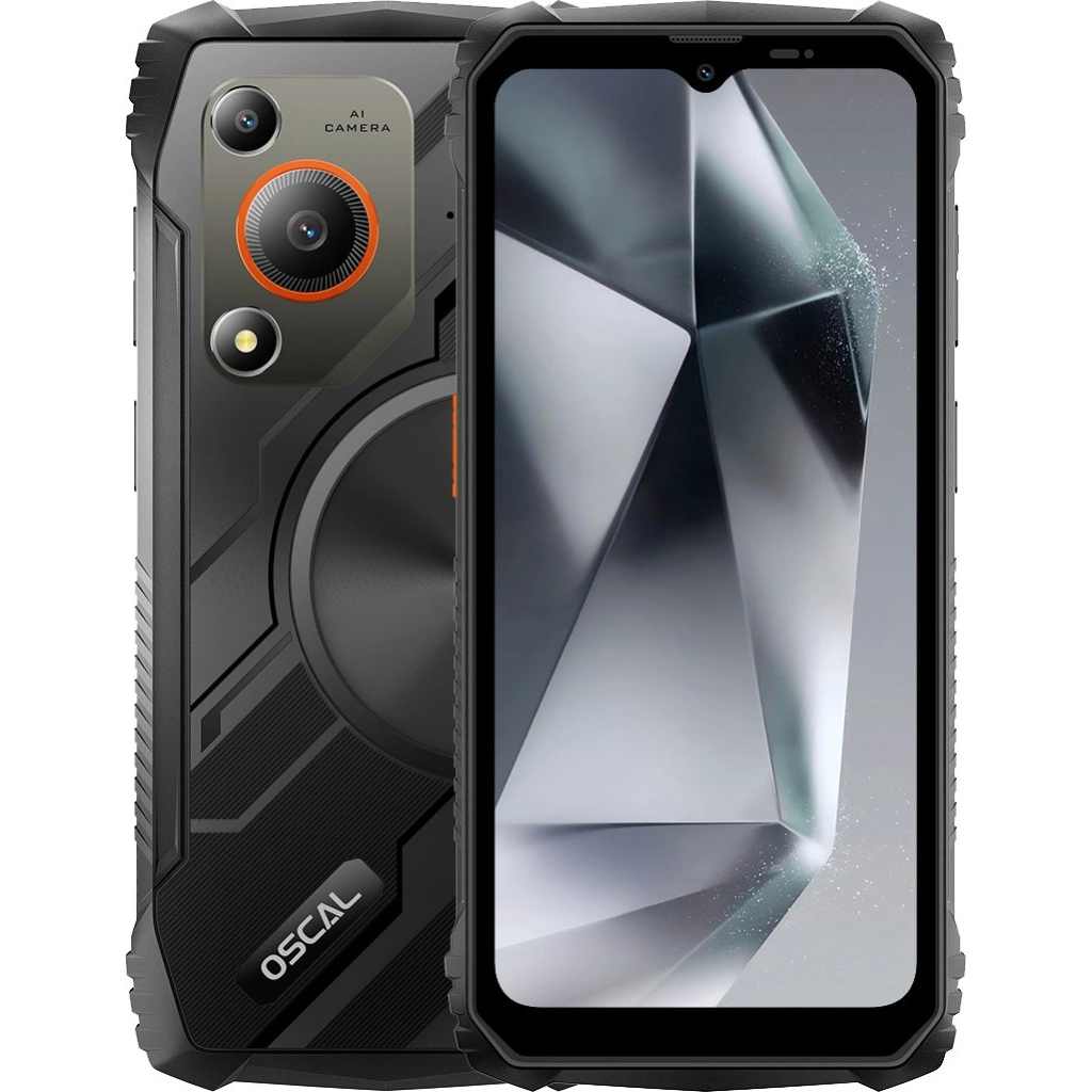 Мобільний телефон Oscal Marine 1 4/128GB Black - зображення 1