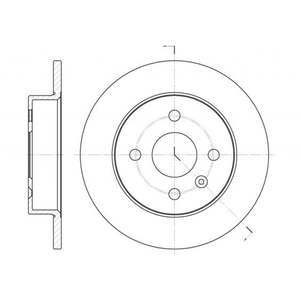 Гальмівний диск REMSA 6570.00 - зображення 1