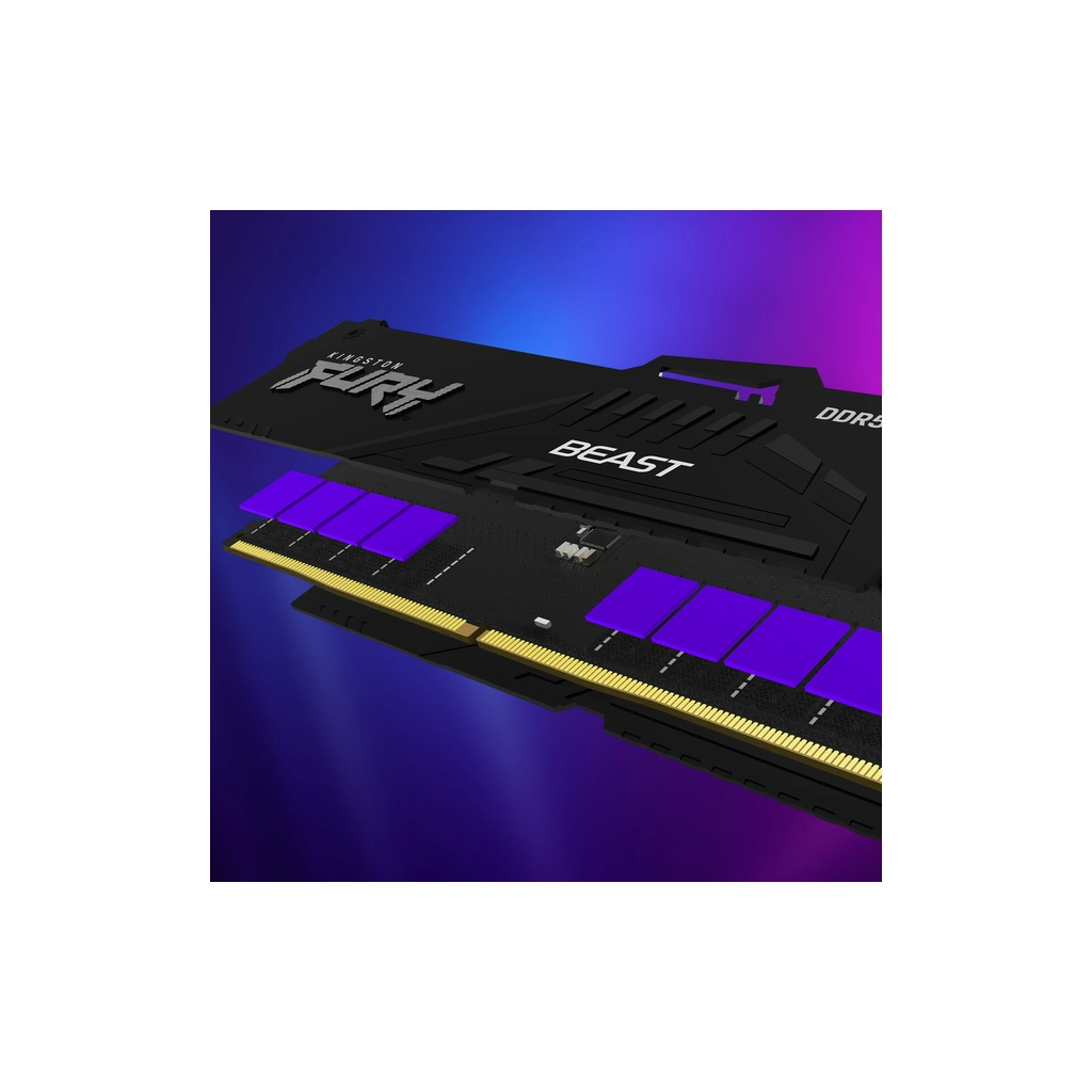Модуль пам'яті для комп'ютера DDR5 128GB (2x64GB) 5600 MHz Beast RGB Kingston Fury (ex.HyperX) (KF556C40BBAK2-128) - picture 10