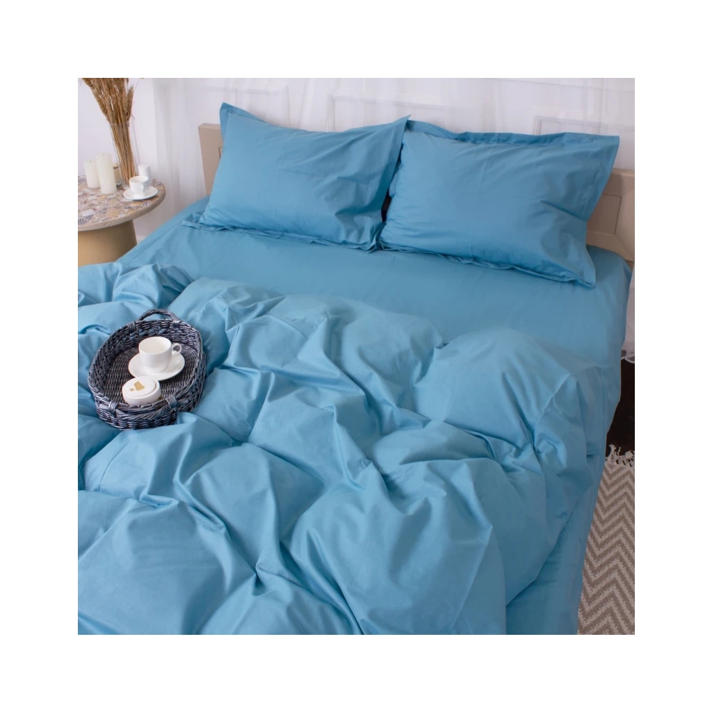 Постільна білизна MirSon Poplin Line 067 Green wave 110x140 (2200006277392) - зображення 2