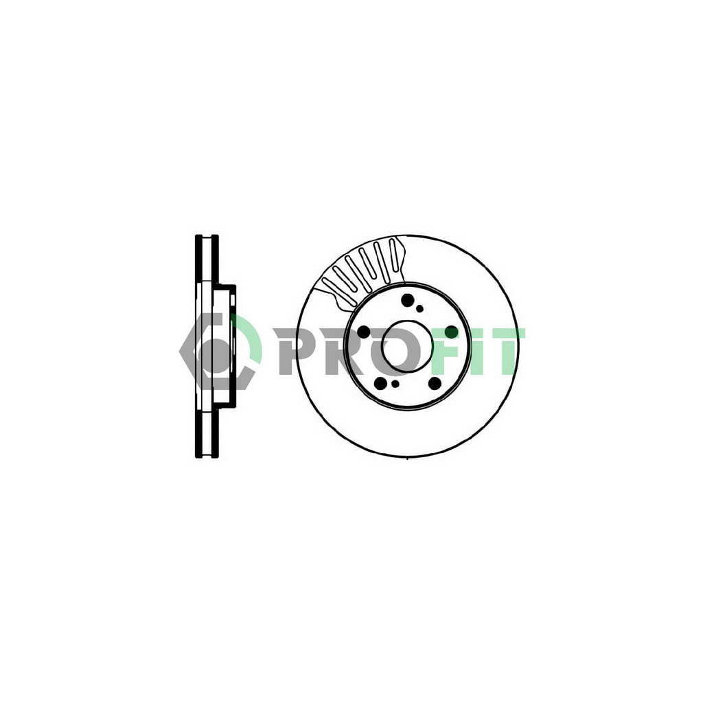 Гальмівний диск Profit 5010-0501 - зображення 1