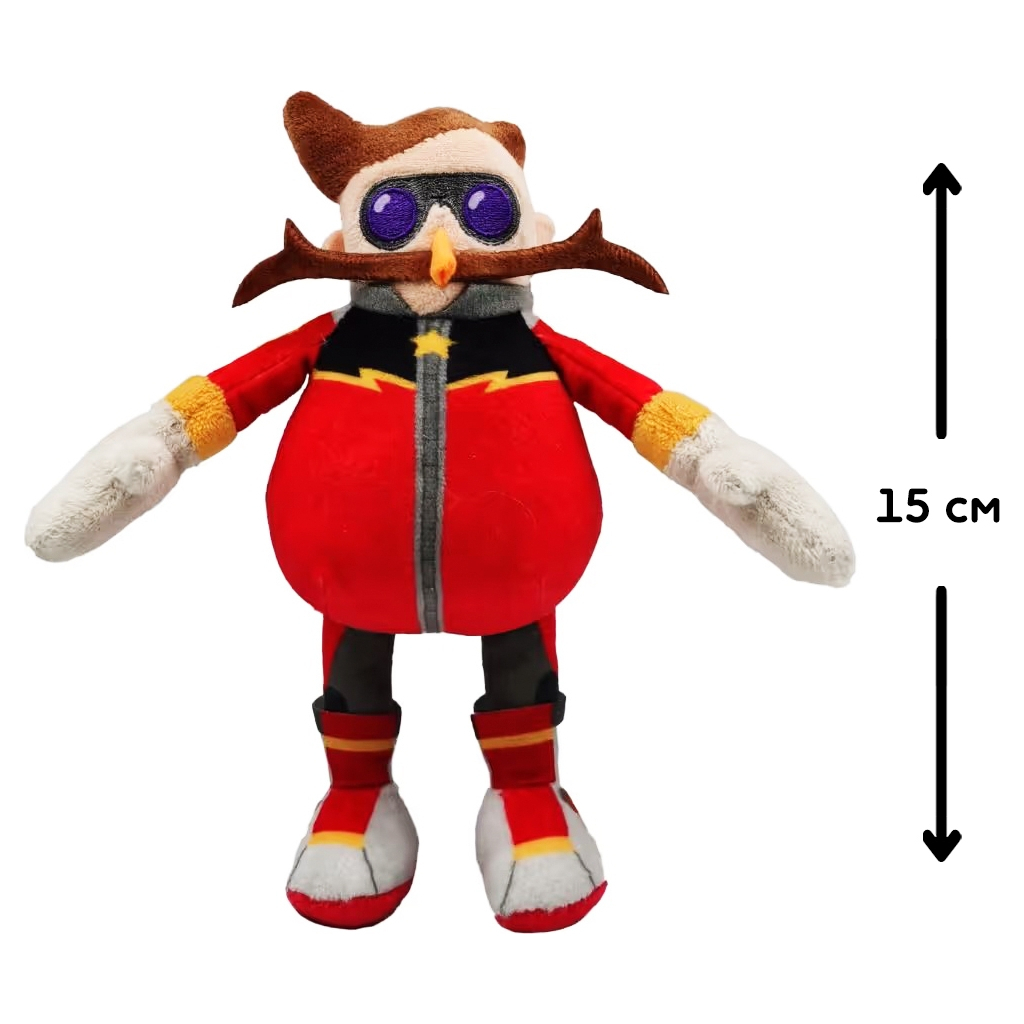 М'яка іграшка Sonic Prime на кліпсі – Доктор Еґман 15 см (SON7004E) - зображення 2