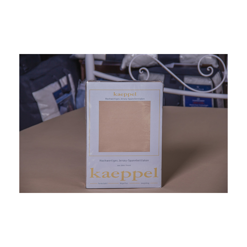 Простирадло Billerbeck трикотажне на резинці коричневе 100х200 см (1671-Е42) - зображення 1