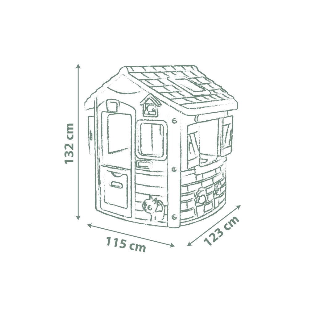 Ігровий будиночок Smoby Life "Нео" лісника зі ставнями (7600810504) - зображення 4