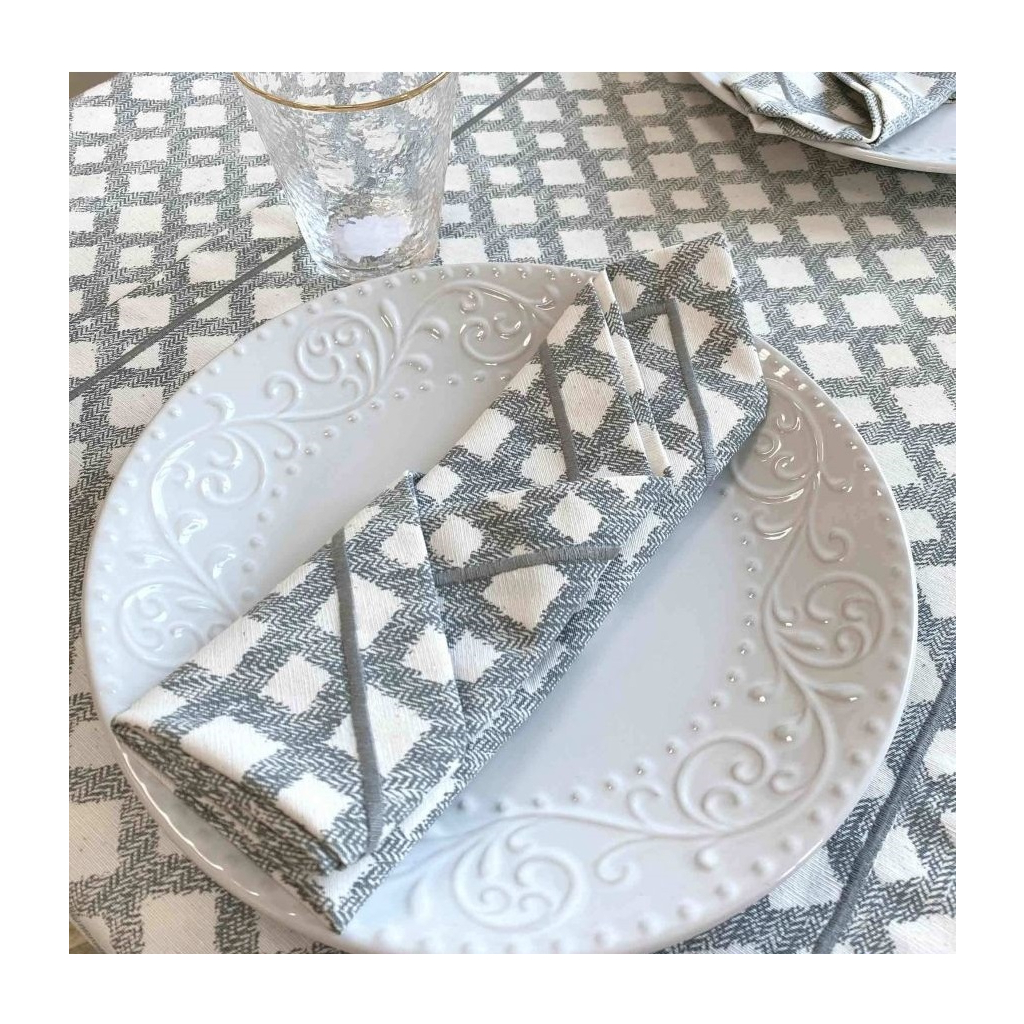 Серветка на стіл Прованс Avantime Лофт Сірий 40х40 см (17319) - зображення 1