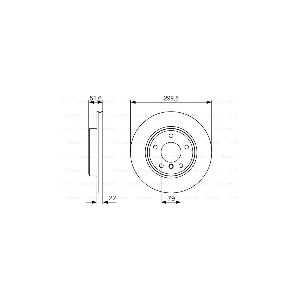 Гальмівний диск Bosch 0 986 479 S32 - зображення 5