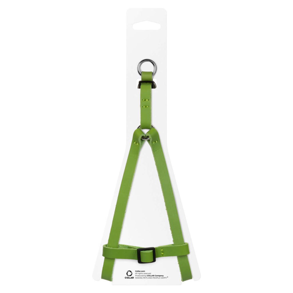 Шлея для котів WAUDOG Classic з QR паспортом XS Ш 10 мм В=С 28-40 см салатова (60105) - зображення 2