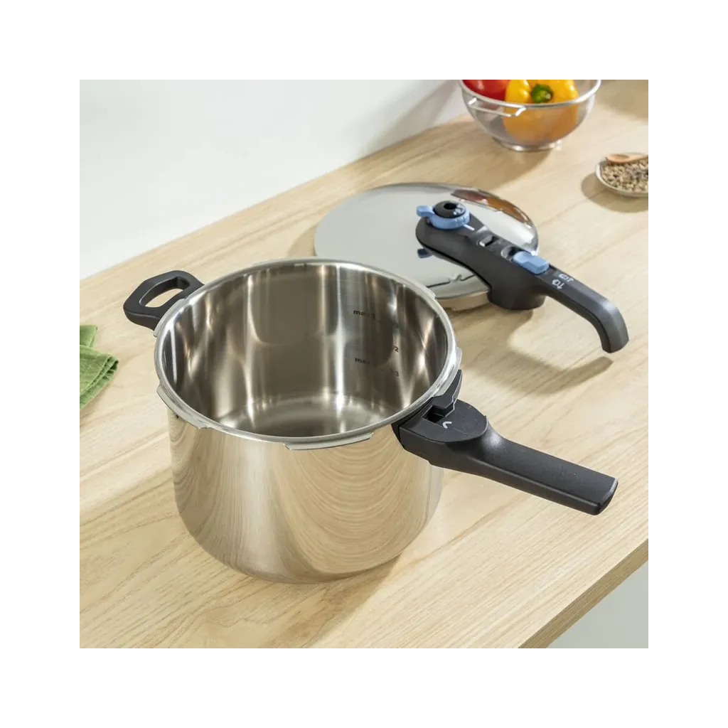 Каструля Tefal Secure Trendy, 4л, (скороварка) з паровим кошиком (P2580402) - picture 3