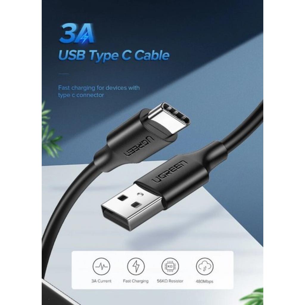 Дата кабель USB 2.0 AM to USB-C 2.0m US287 Black Ugreen (60118) - зображення 2