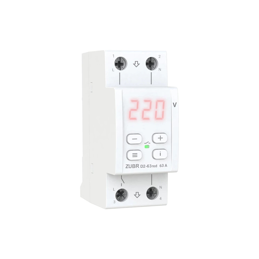 Реле напруги ZUBR D2-63 red (4820120221736) - picture 1