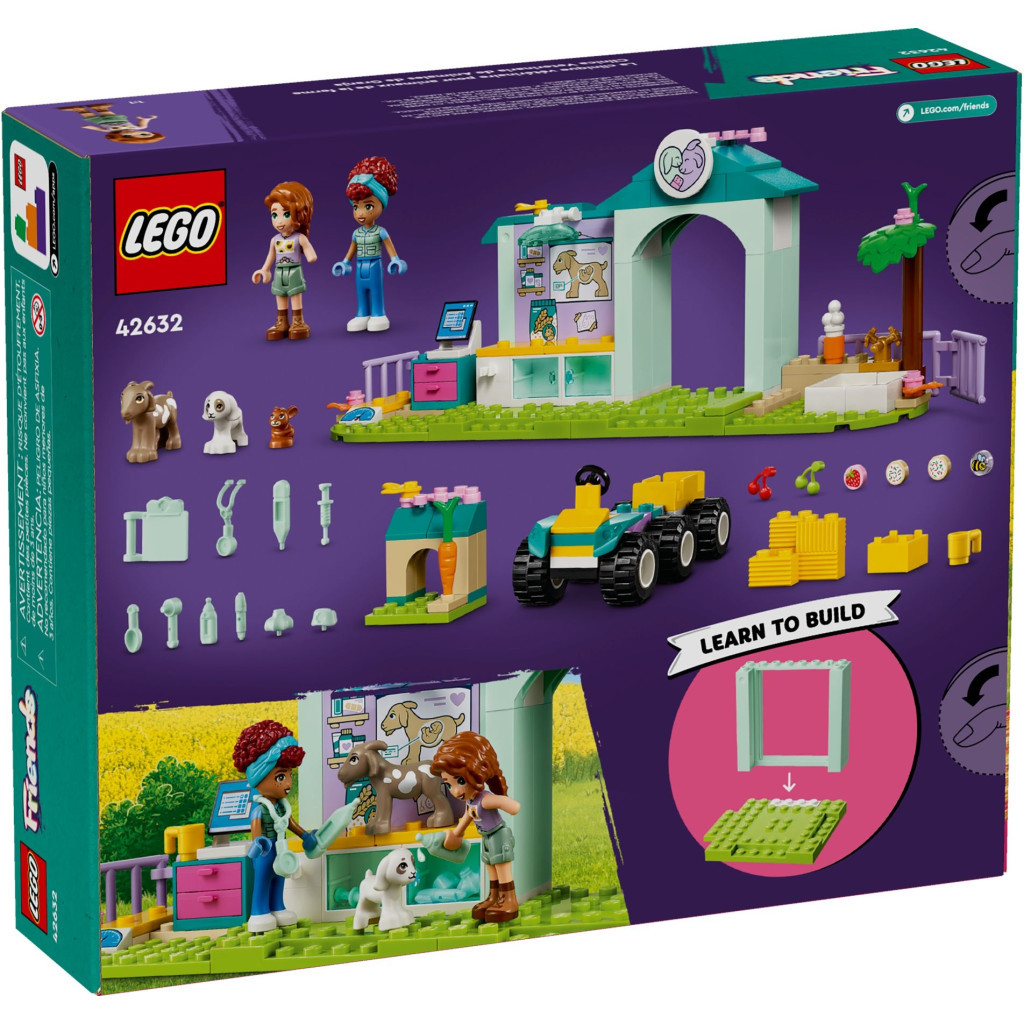 Конструктор LEGO Friends Ветеринарна клініка для сільськогосподарських тварин 161 деталей (42632) - зображення 8