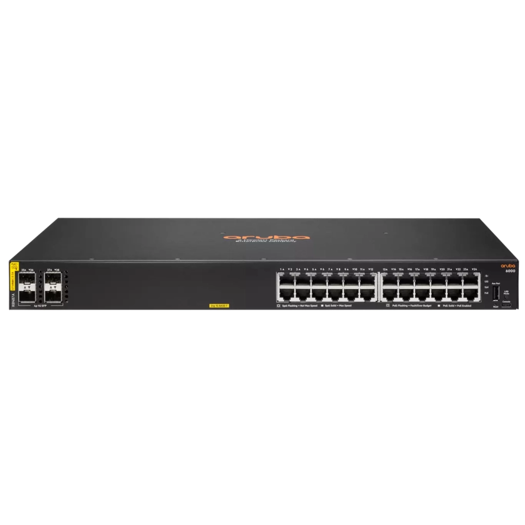 Комутатор мережевий HP CX 6000-24GPOE-4SFP (R8N87A) (R8N87A) - зображення 1
