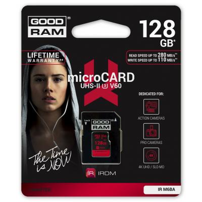Карта пам'яті Goodram 128GB microSDXC UHS II V60 U3 IRDM (IR-M6BA-1280R11) - зображення 2